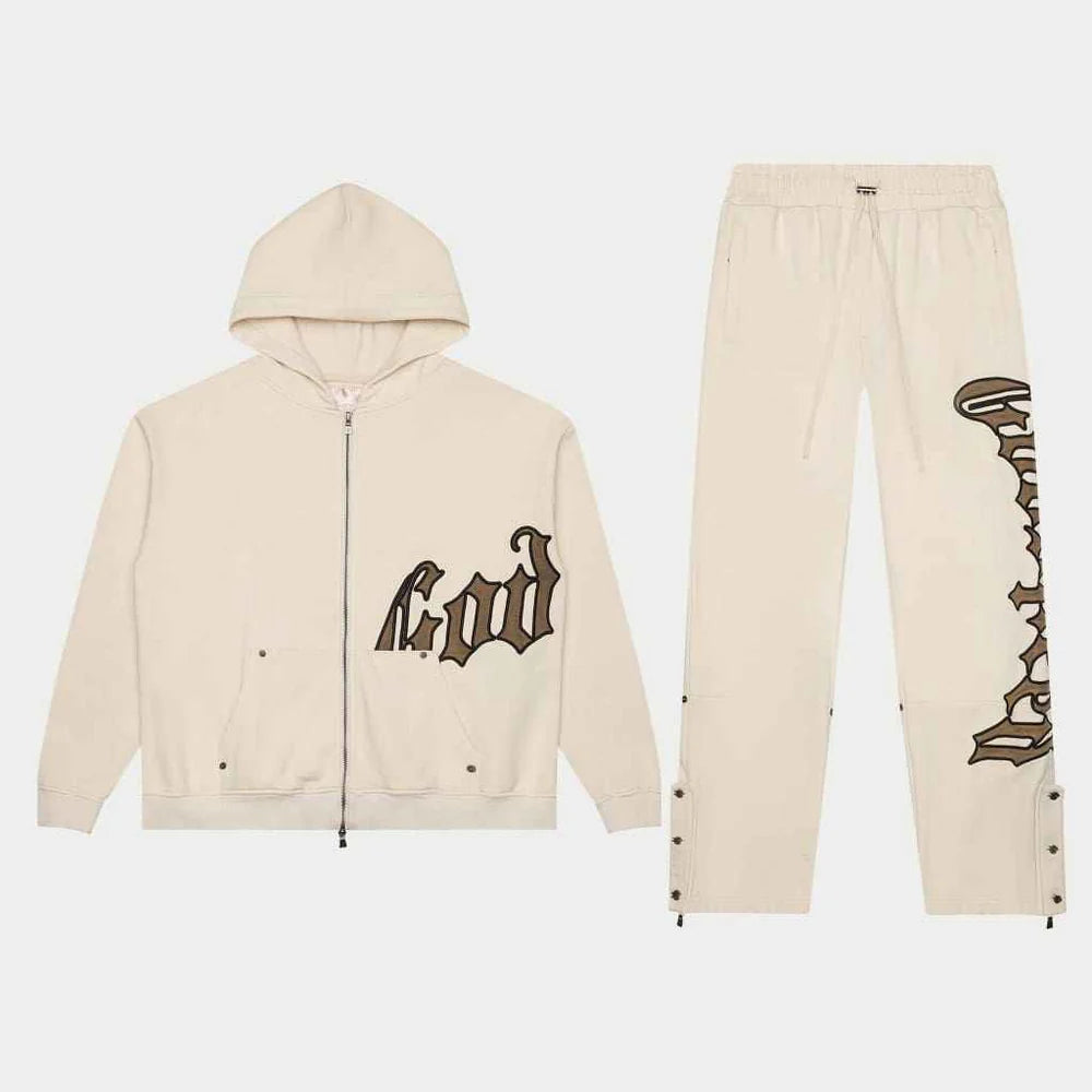 GODSPEED OG LOGO V2 JOGGING SET Crème
