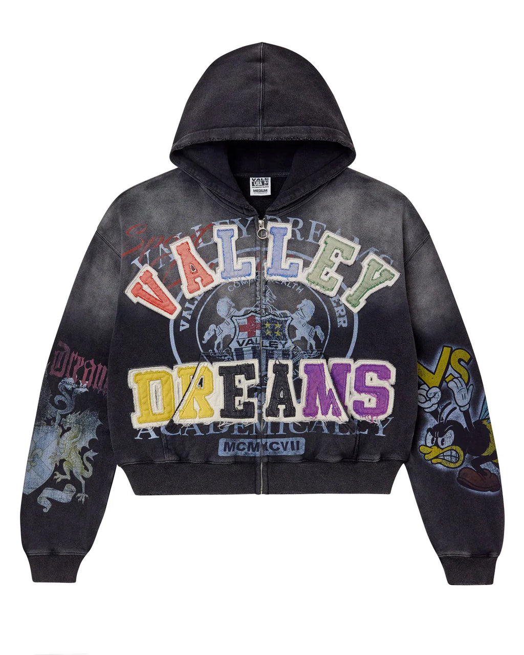 Vale Forever Blasted Zip Up Hoodie