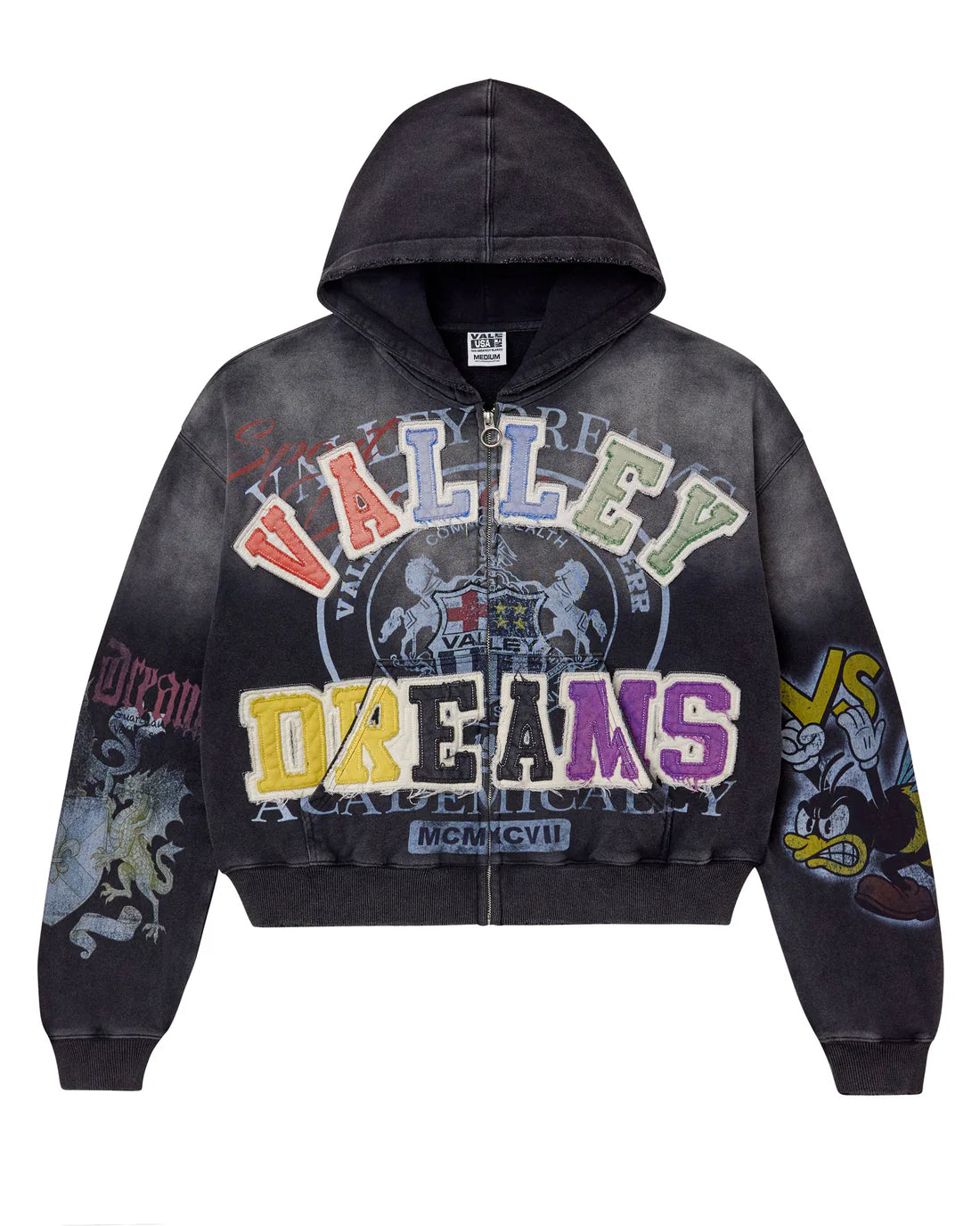 Vale Forever Blasted Zip Up Hoodie