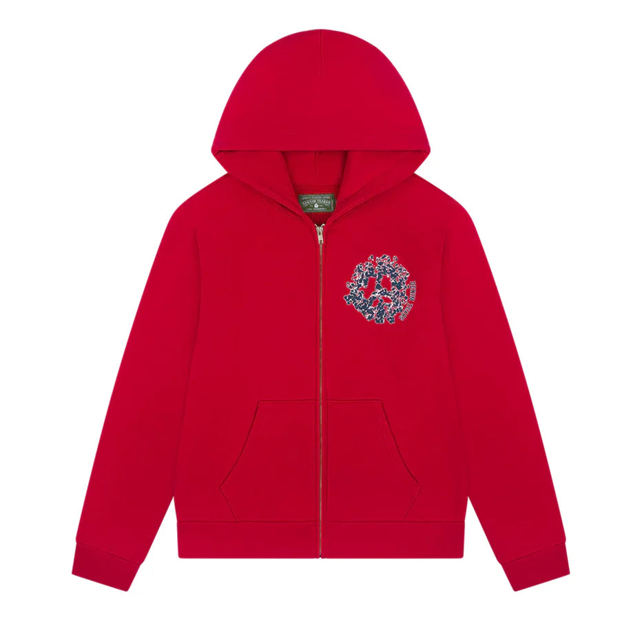Denim Tears Denim University Zip Hoodie Red