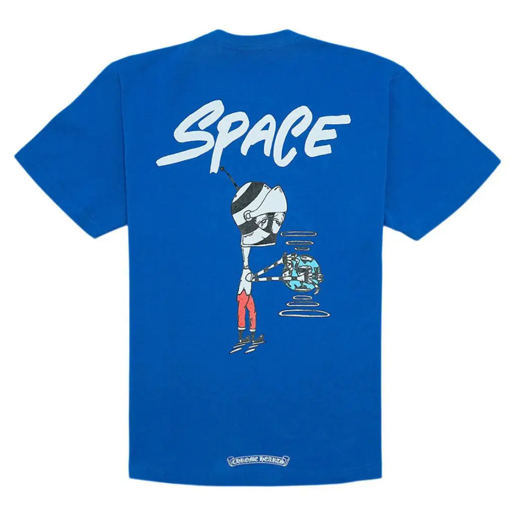 Chrome Heart x Matty Boy Space T Shirt Blue Pre-Owned