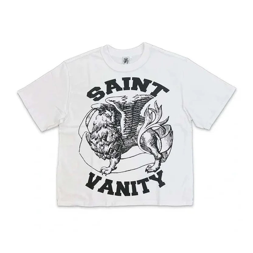 Saint Vanity Griffin Tee White Black