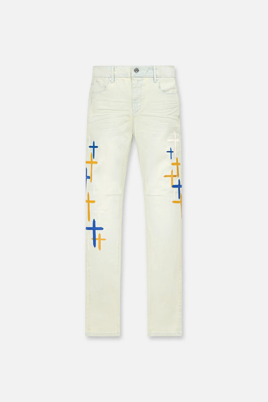 RTA Men's Bryant Skinny Jean 'Stormy Sky Cross Patch