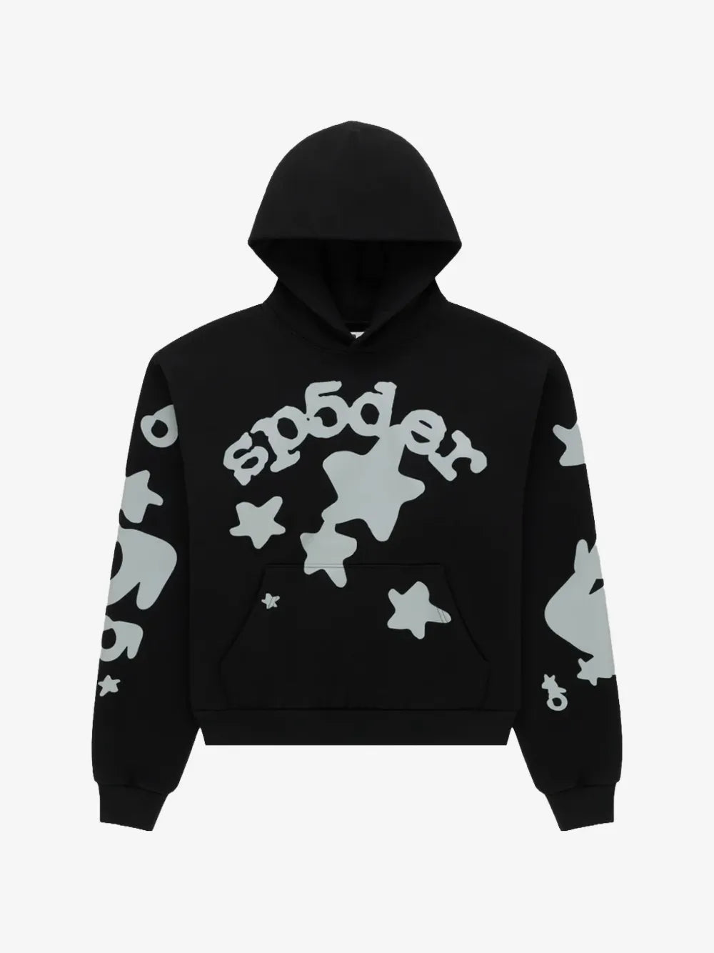 Sp5der Reflective Pullover Hoodie Black