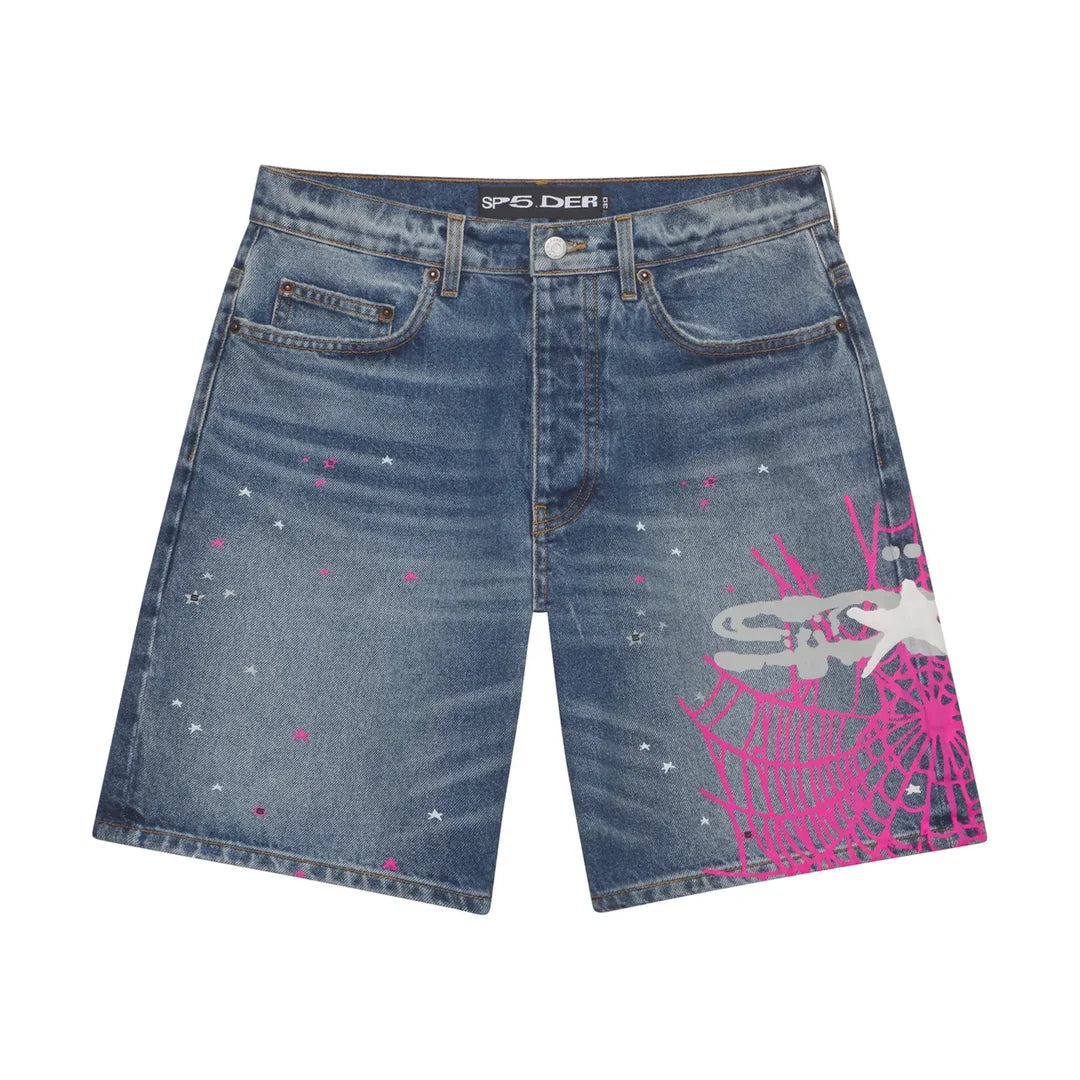 Sp5der Heavy Web Denim Jorts