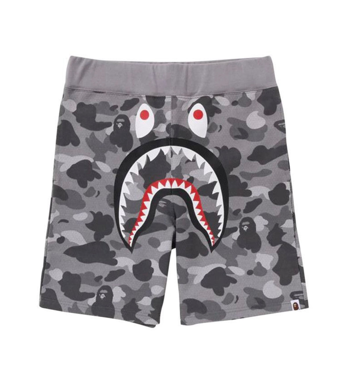 Bape Honeycomb Camo Shorts Grey