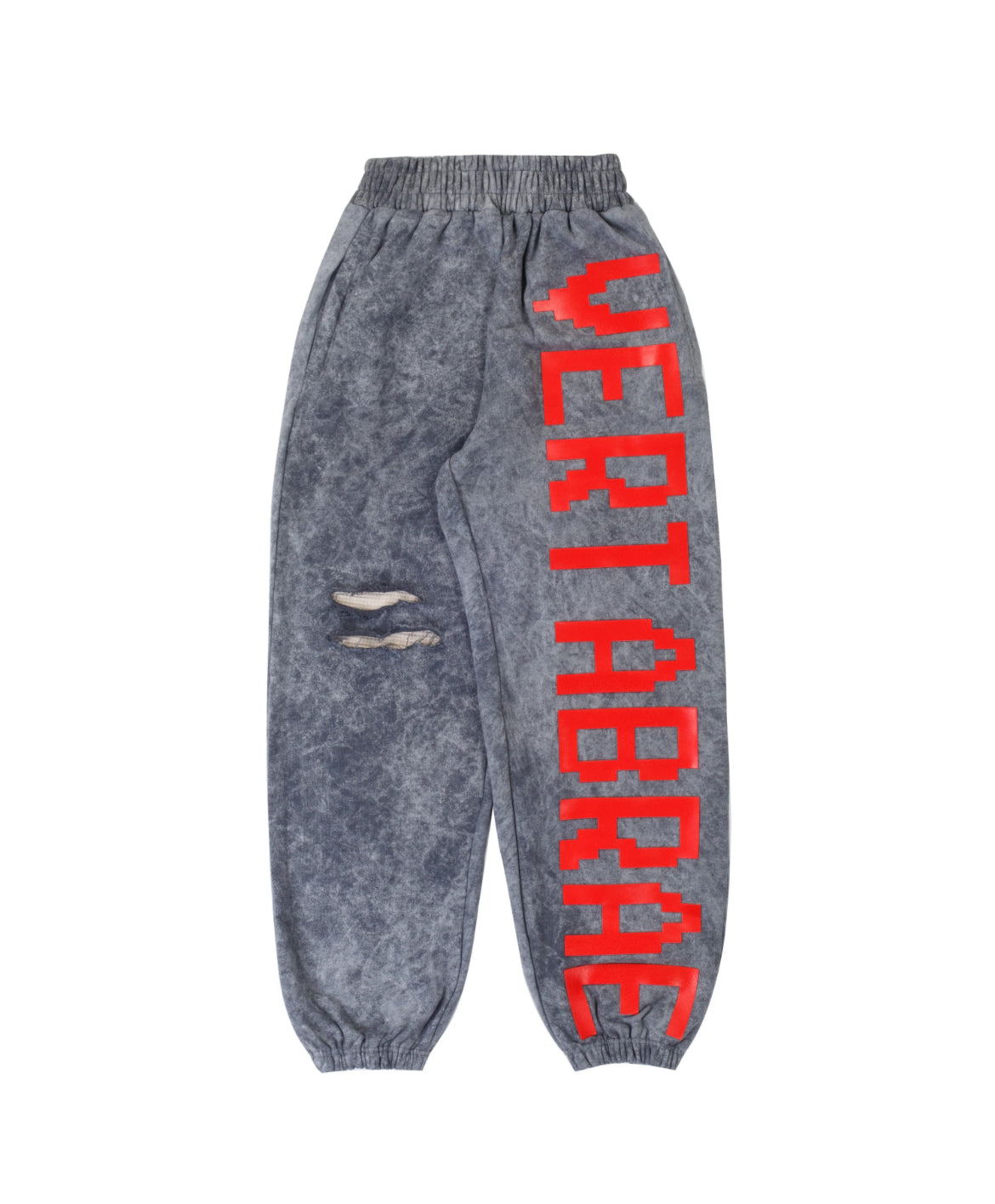Vertabrae C-1 Sweatpants Washed Grey Red