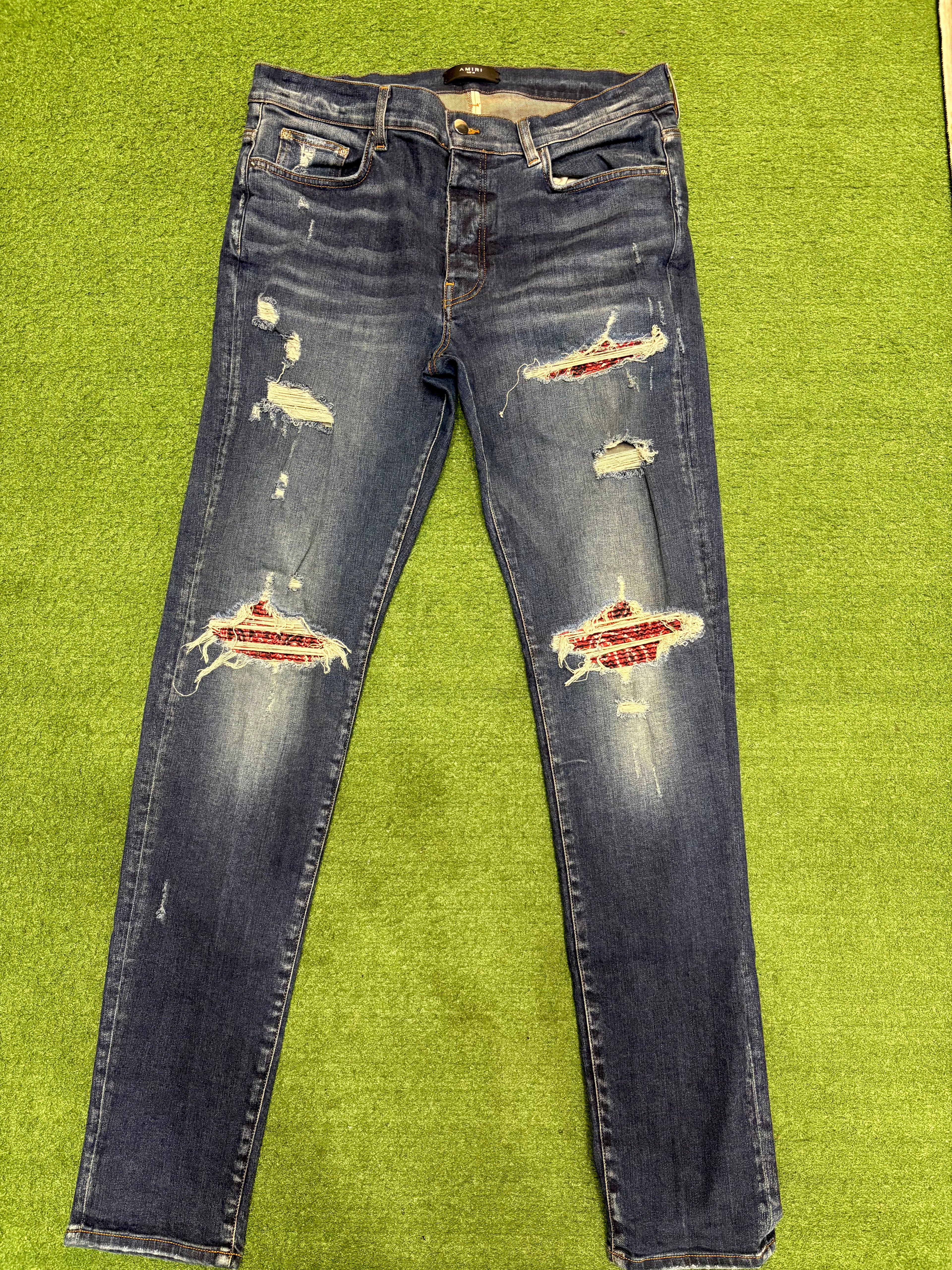 Amiri MX1 Red Bandana Patch