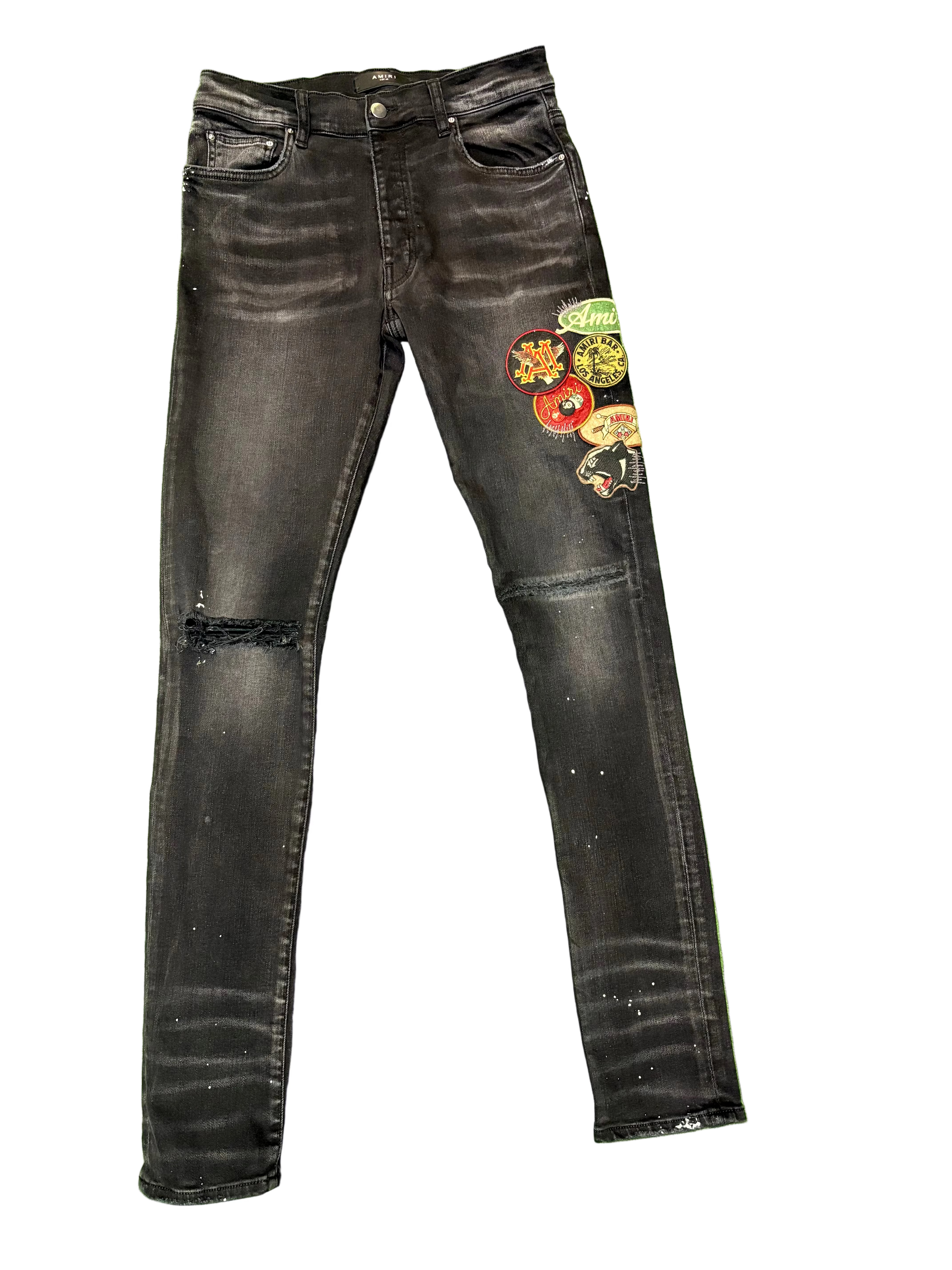 Amiri Vintage Patch Skinny Jean