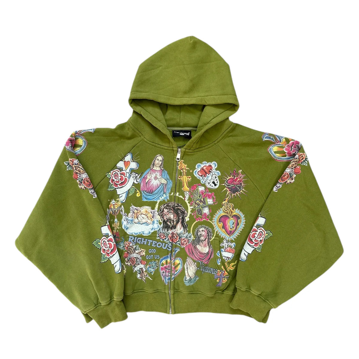 Righteous Zip Up Green