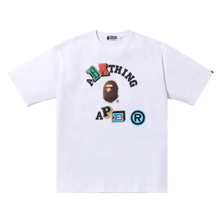 BAPE Multiple Fonts White