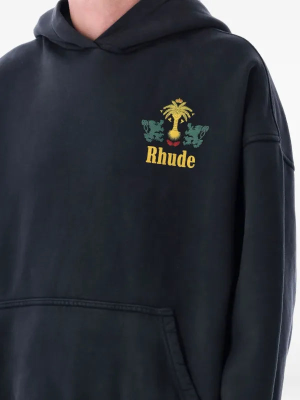 Rhude Tabaco Hoodie Black