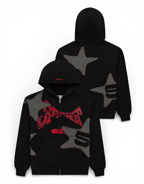 Sp5der Big Star Zip Up