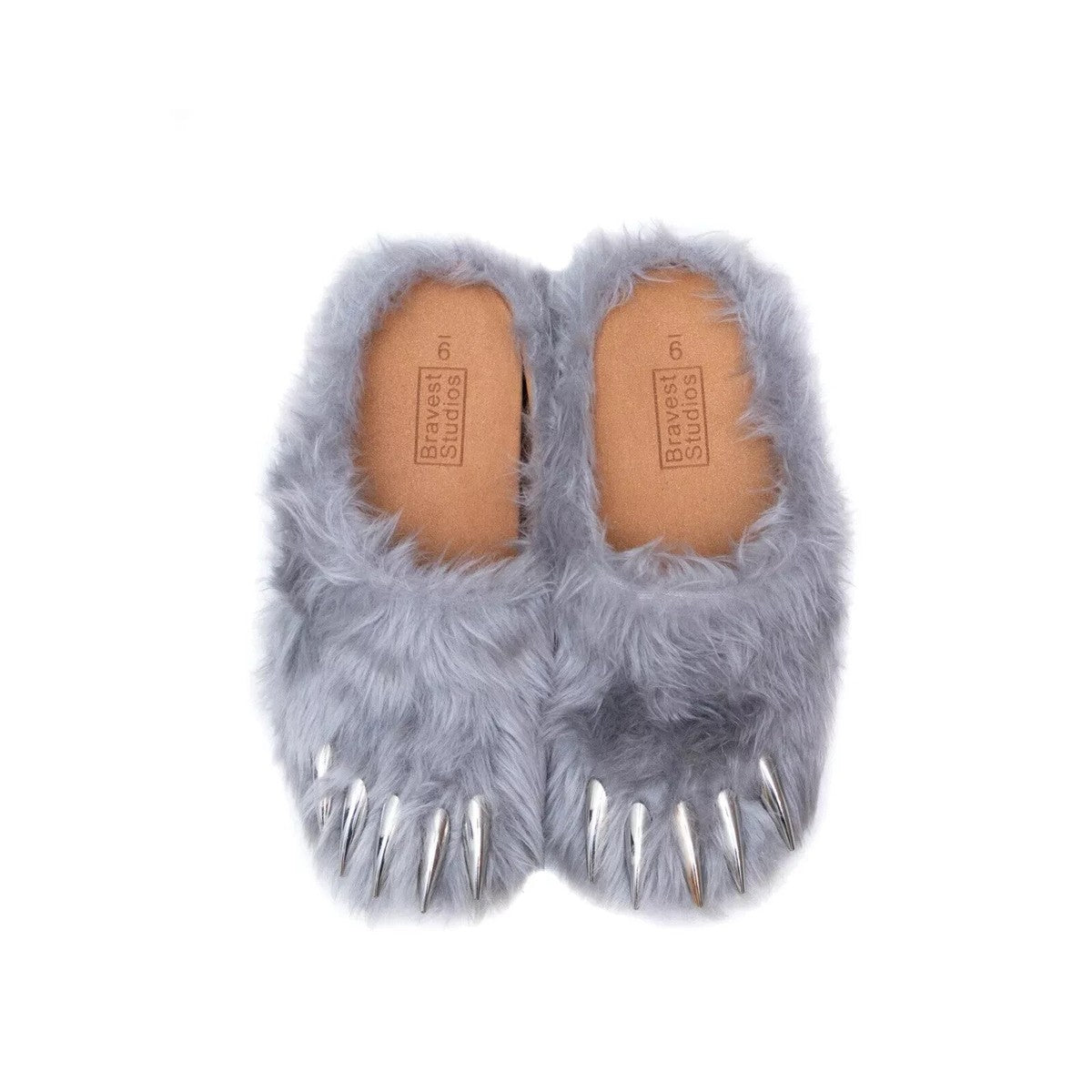 BRAVEST GREY BEAR CLAW MULES