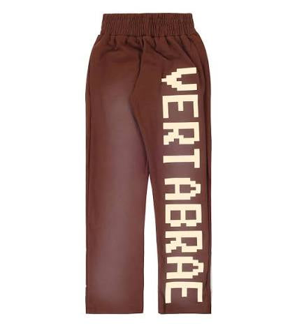 VERTABRAE LOGO SWEATPANTS BROWN