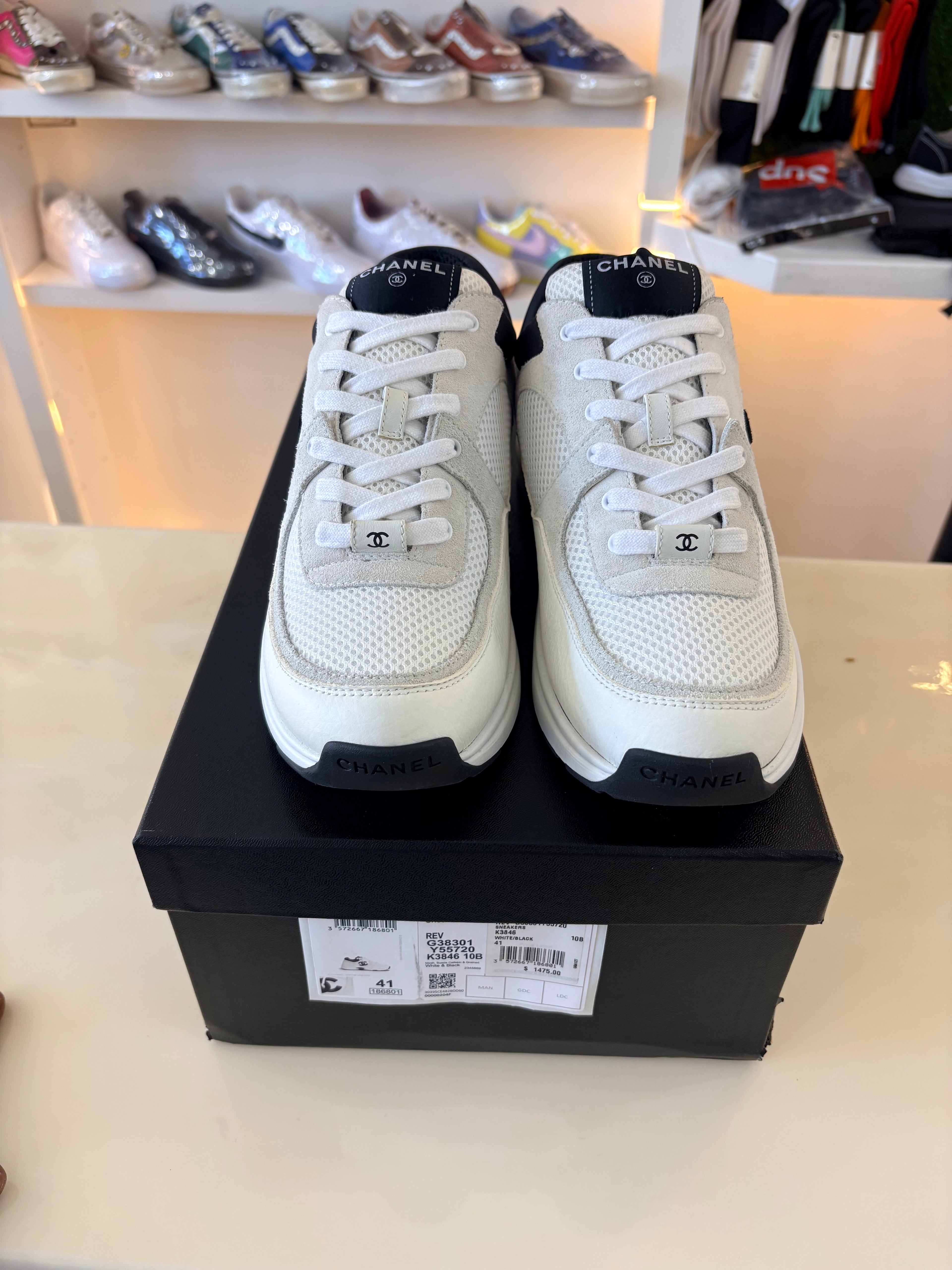 Chanel Sneakers White/Black