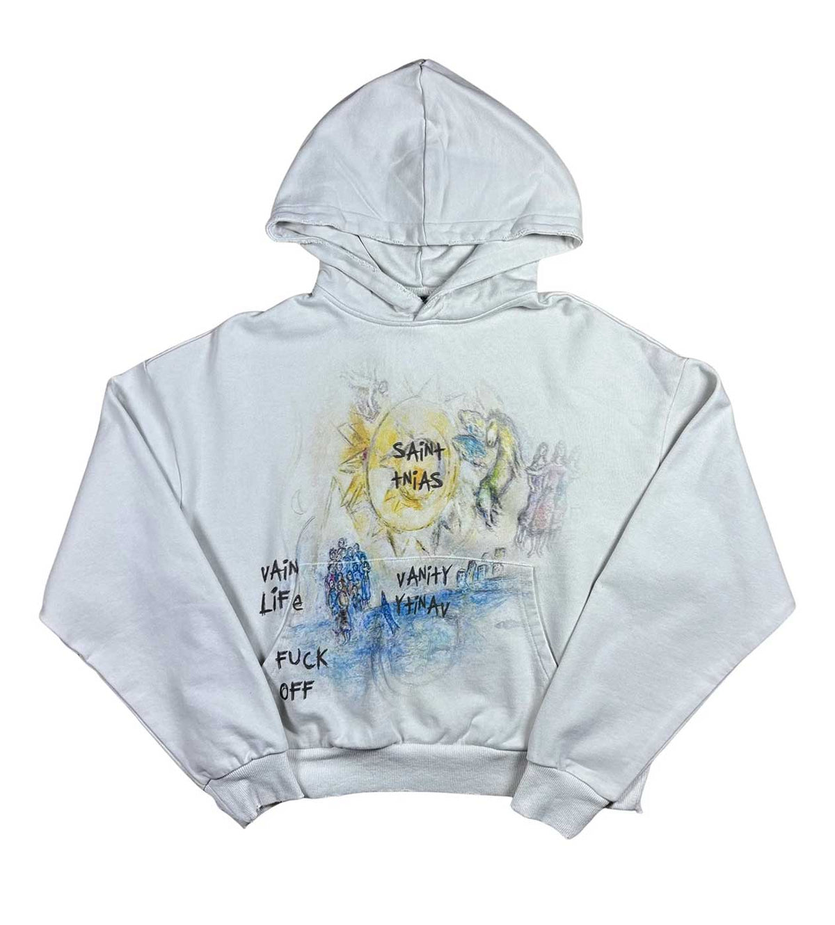 SAINT VANITY F*** OFF HOODIE Bone