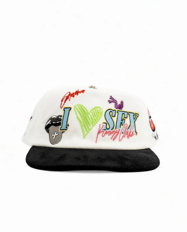 Krazy Ambitious “I LOVE SEX” CORDUROY SNAPBACKS