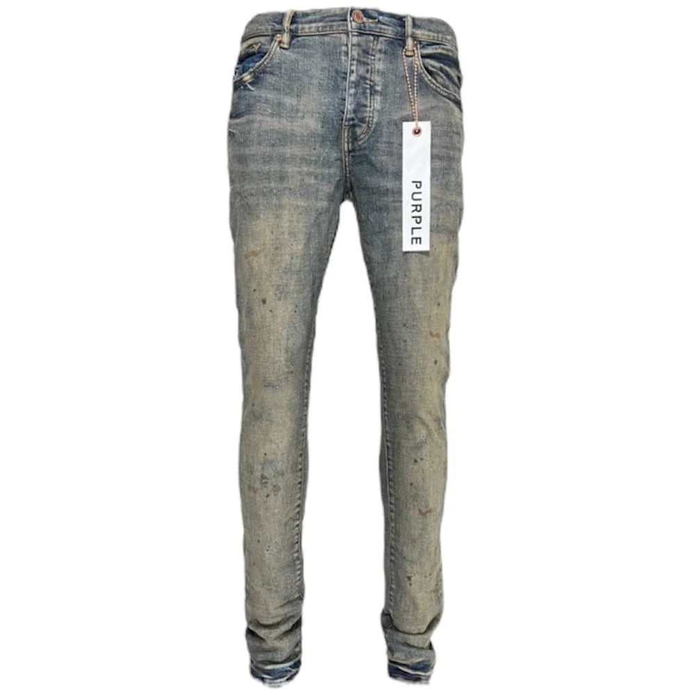 PURPLE BRAND INDUSTRIAL WORN DIRTY DENIM (DIRTY MID INDIGO)