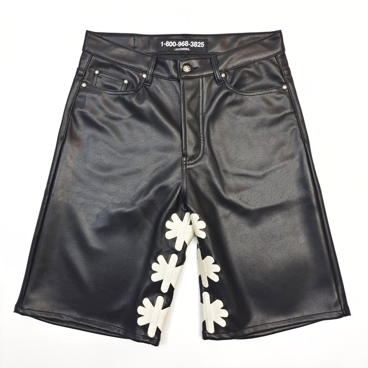 LOSTSHDWS Leather Shorts