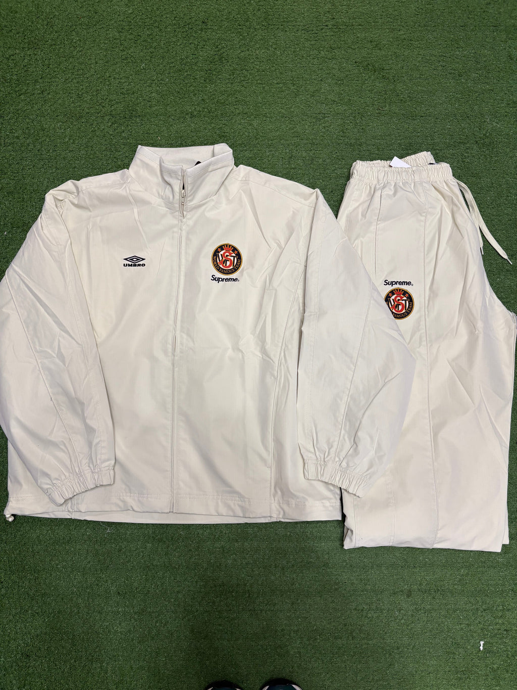 Supreme Umbro Cotton Ripstop Track Suit (SS26) Crème