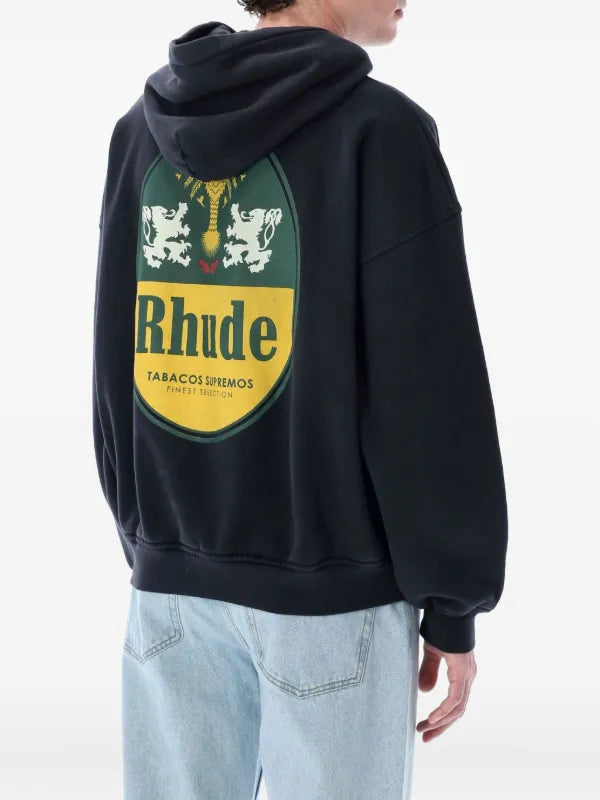 Rhude Tabaco Hoodie Black