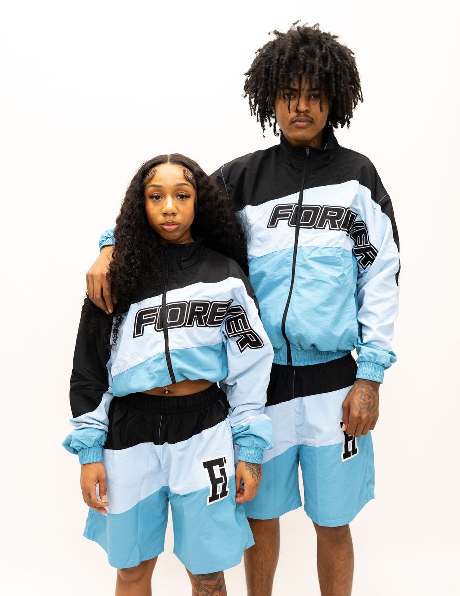 Forever Hungry  wind breaker short set