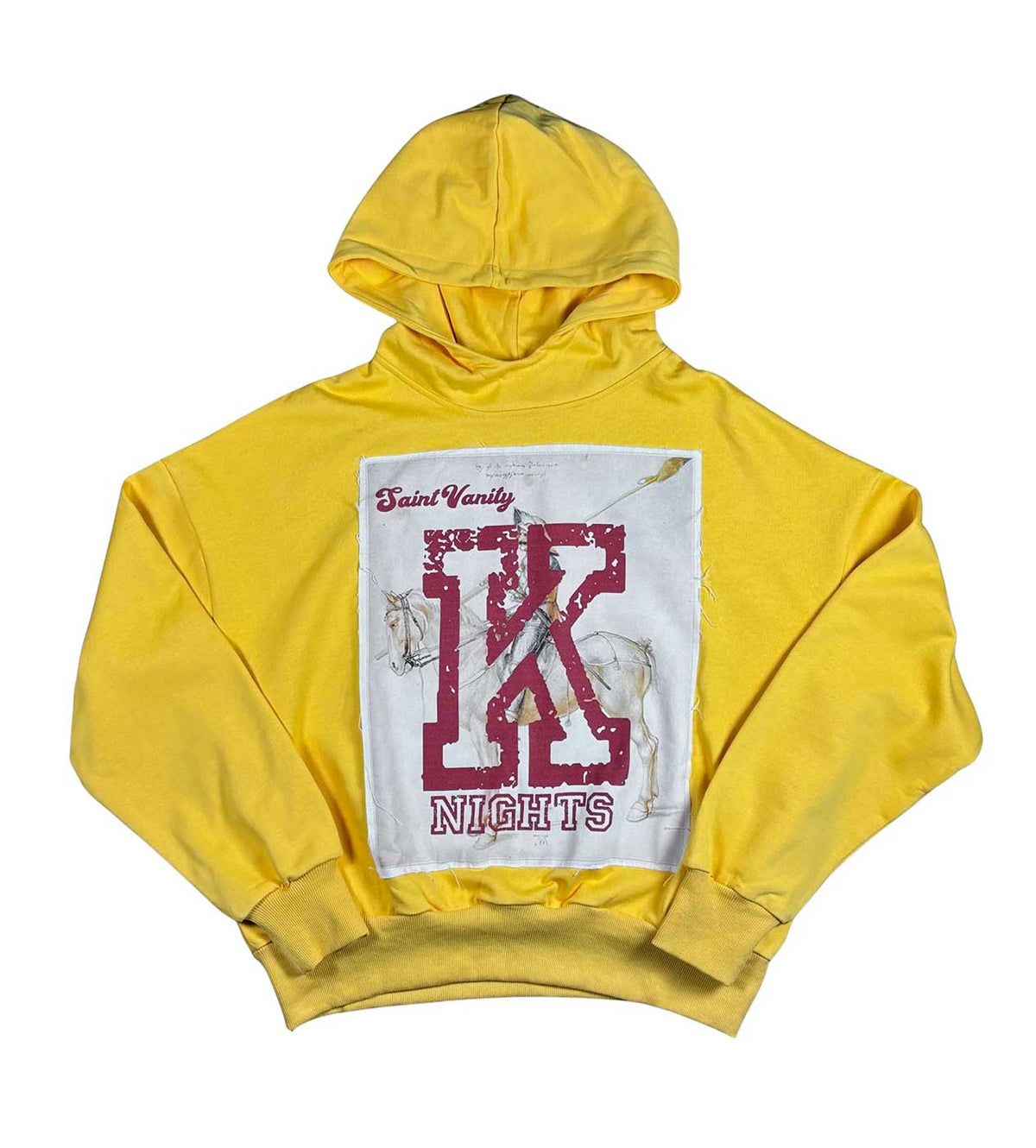 SAINT VANITY SAINT KNIGHT HOODIE YELLOW