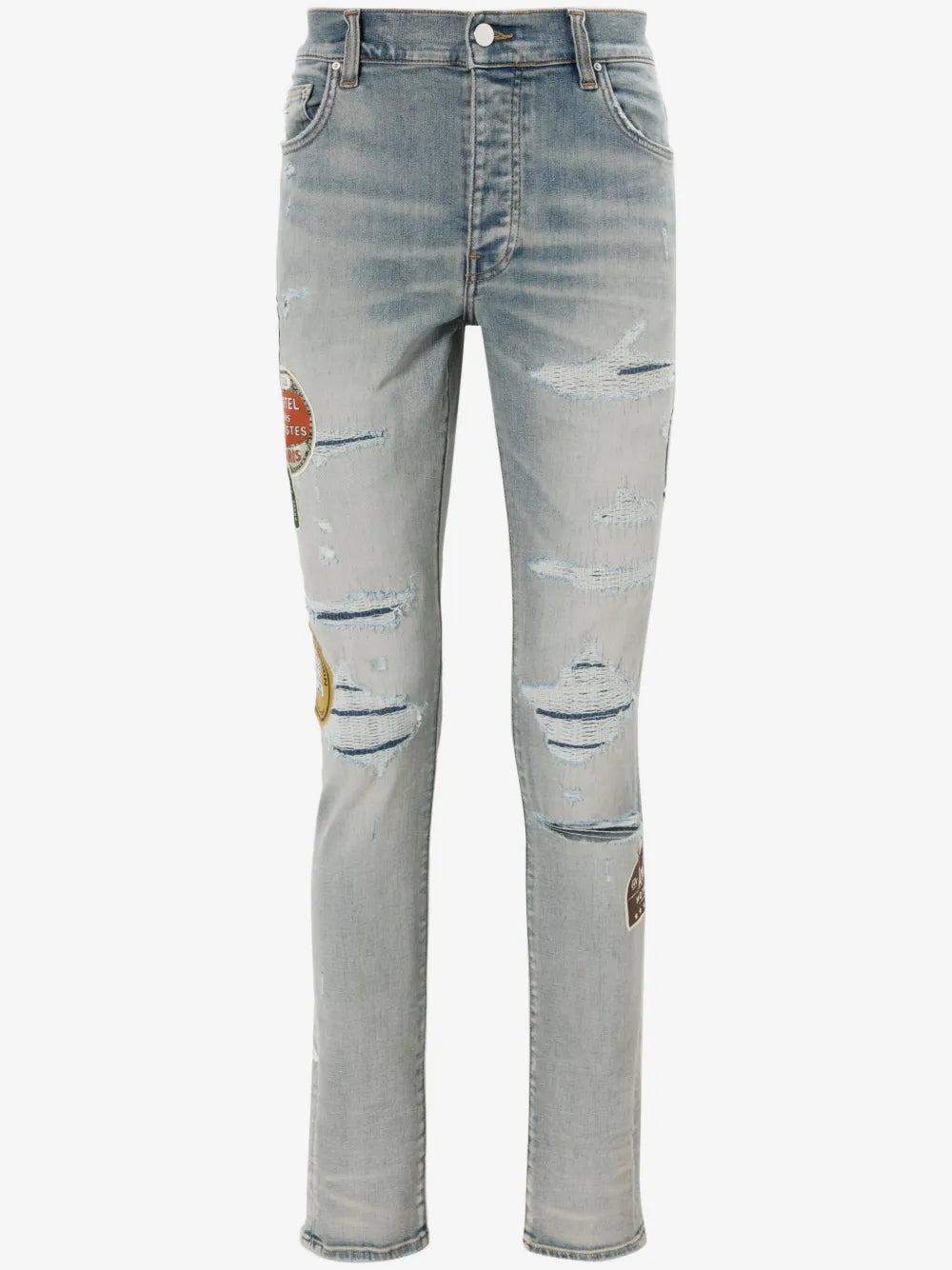 Amiri Jean Travel Repair Patch Indigo