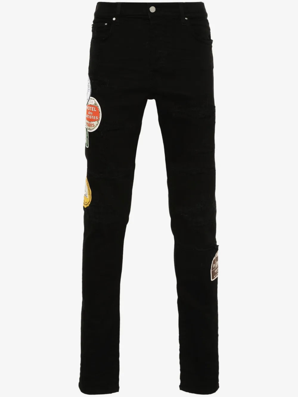 Amiri Jean Travel Repair Patch Black