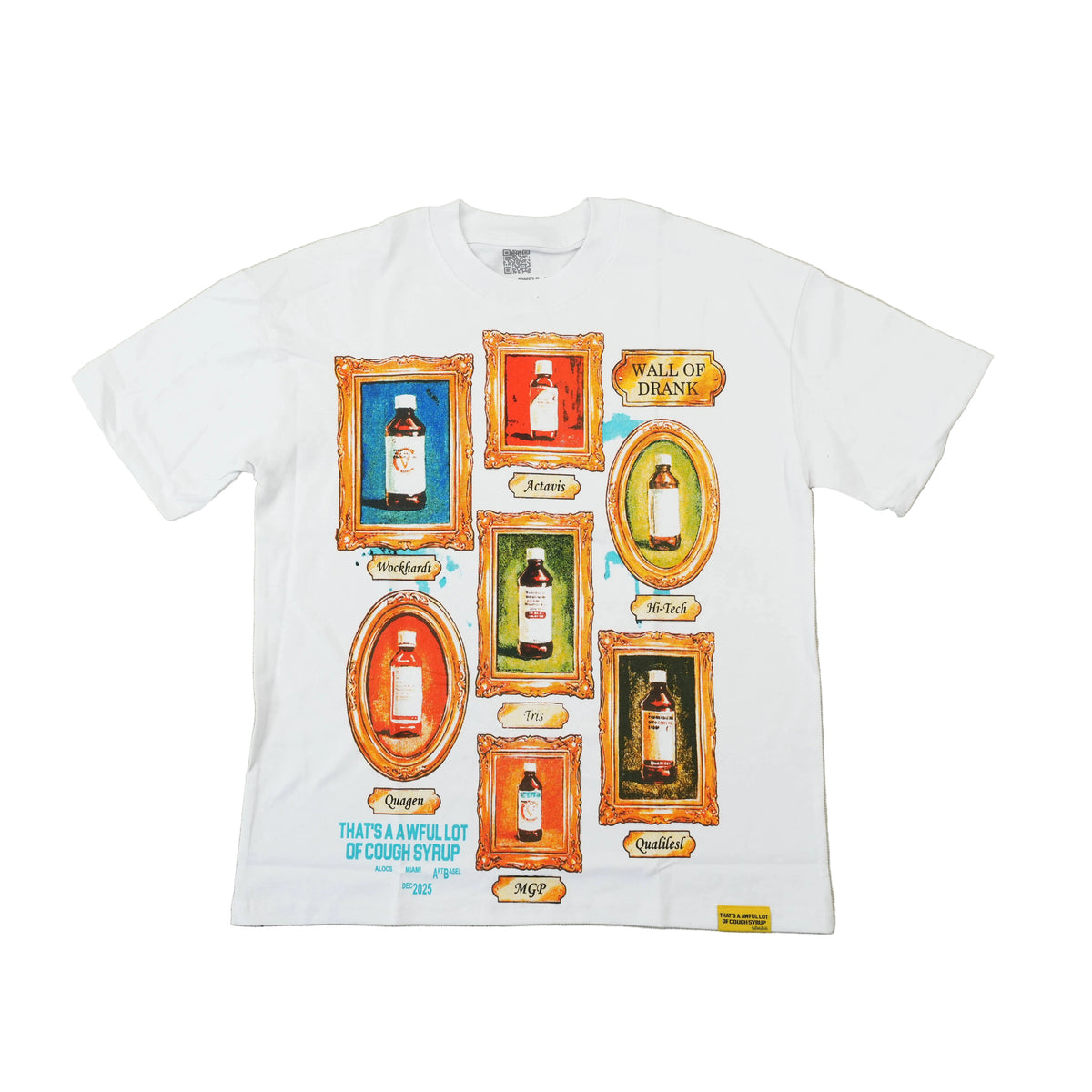 Awful Lot Of Cough Syrup Wall Of Drink T Shirt