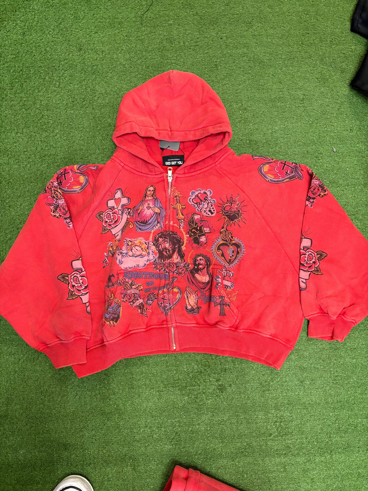 We Are Righteous Hoodie Red