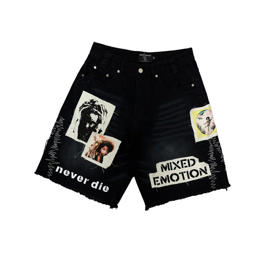 Black “Chaos” Carpenter Shorts