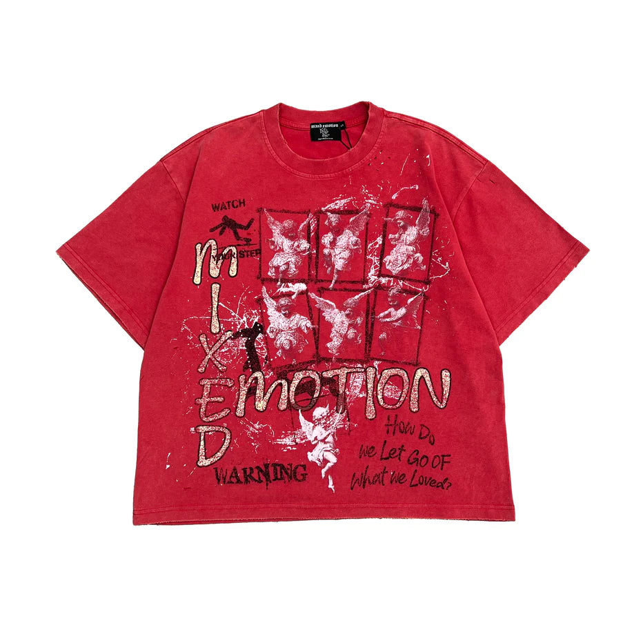 Mixed Emotion Red “Crimson” Tee
