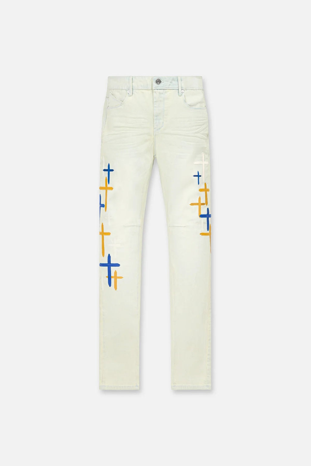 RTA Men's Bryant Skinny Jean 'Stormy Sky Cross Patch