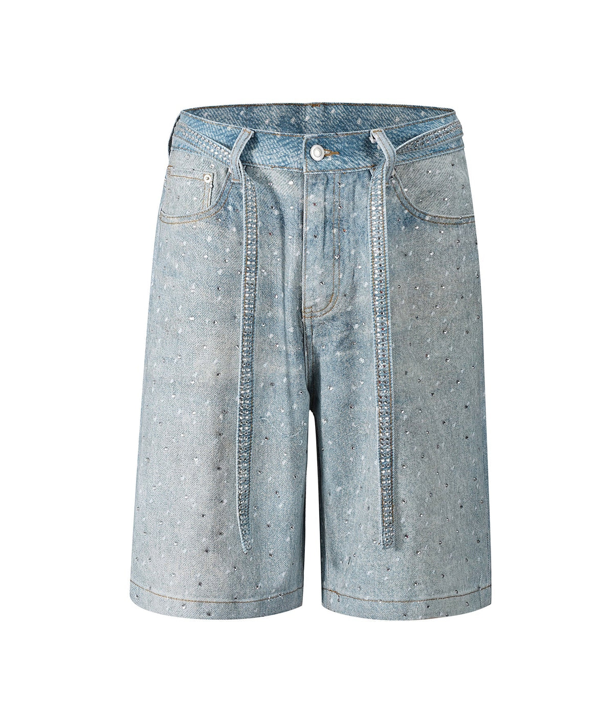 Rhinestone Denim Shorts