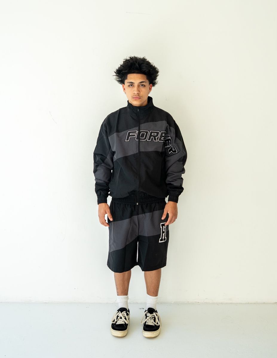 Forever Hungry wind breaker short set