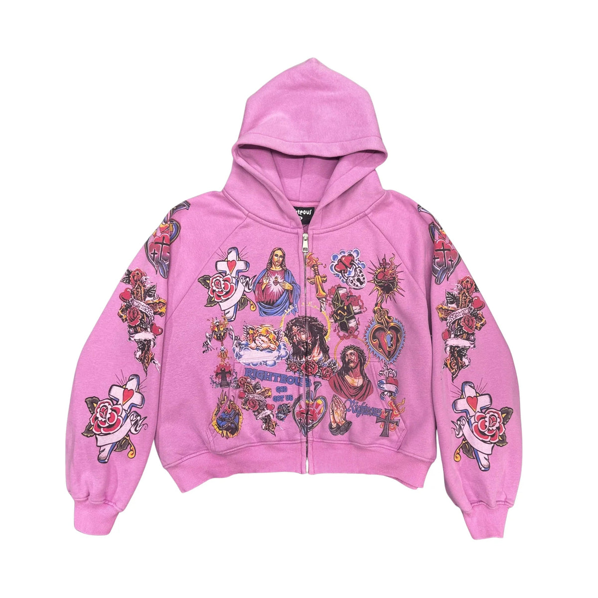 Righteous “Risen King” Zip Up Hoodie (Purple)