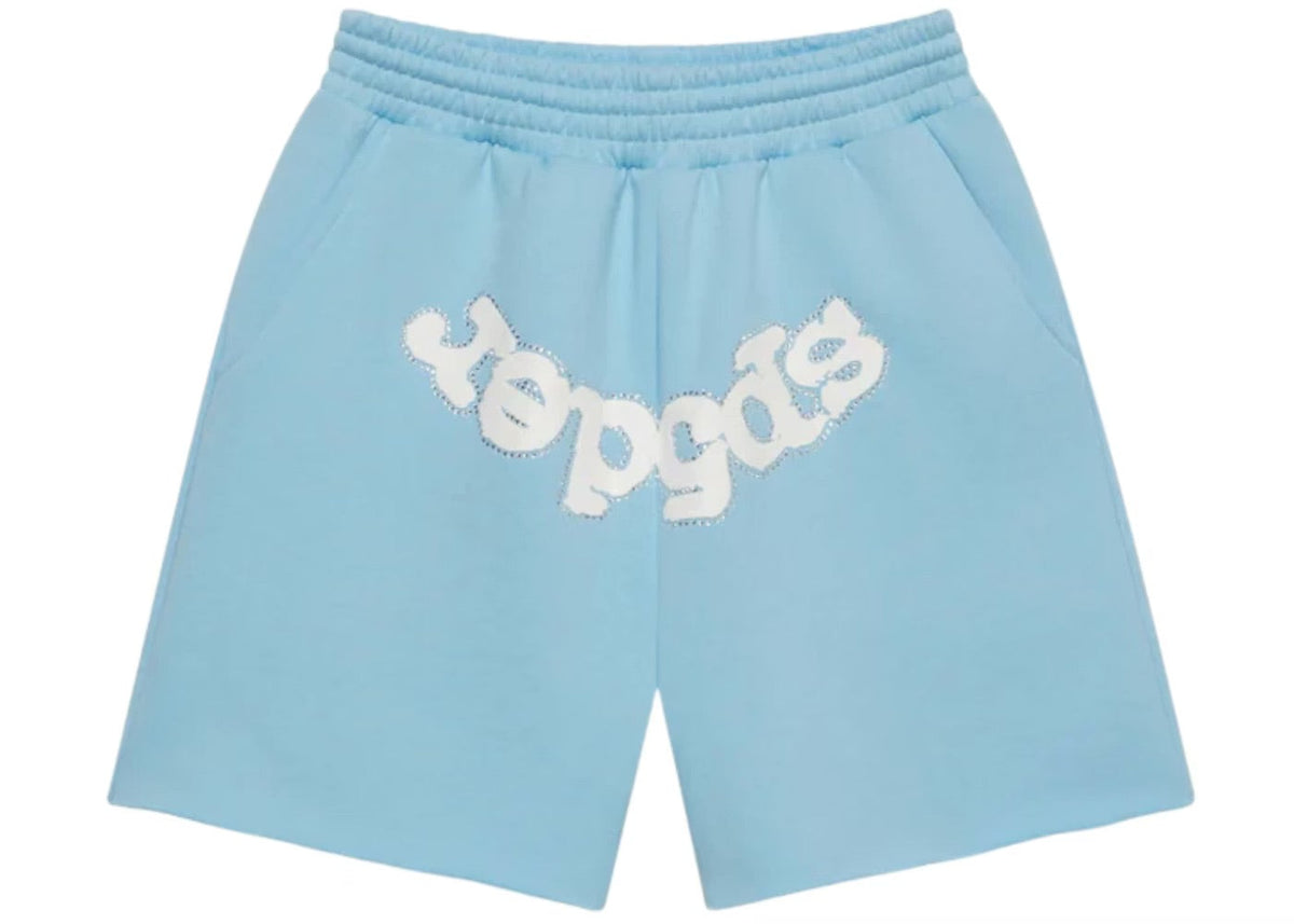 Sp5der OG Web Shorts - Sky Blue