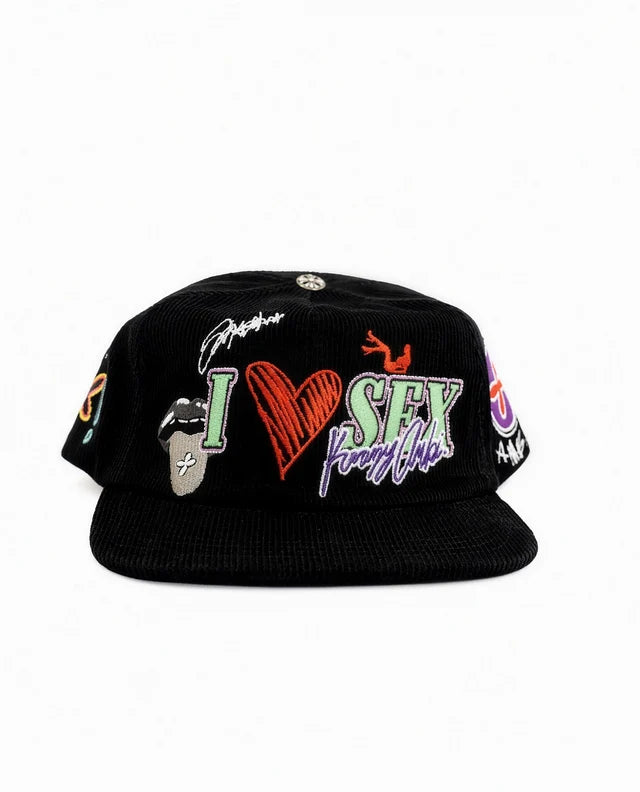 Krazy Ambitious “I LOVE SEX” CORDUROY SNAPBACKS
