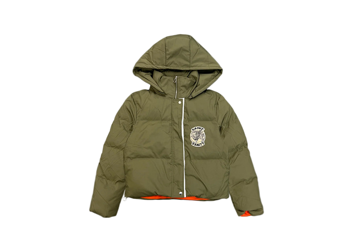Saint Vanity Puffer Coat Olive
