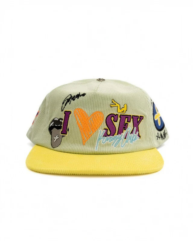 Krazy Ambitious “I LOVE SEX” CORDUROY SNAPBACKS